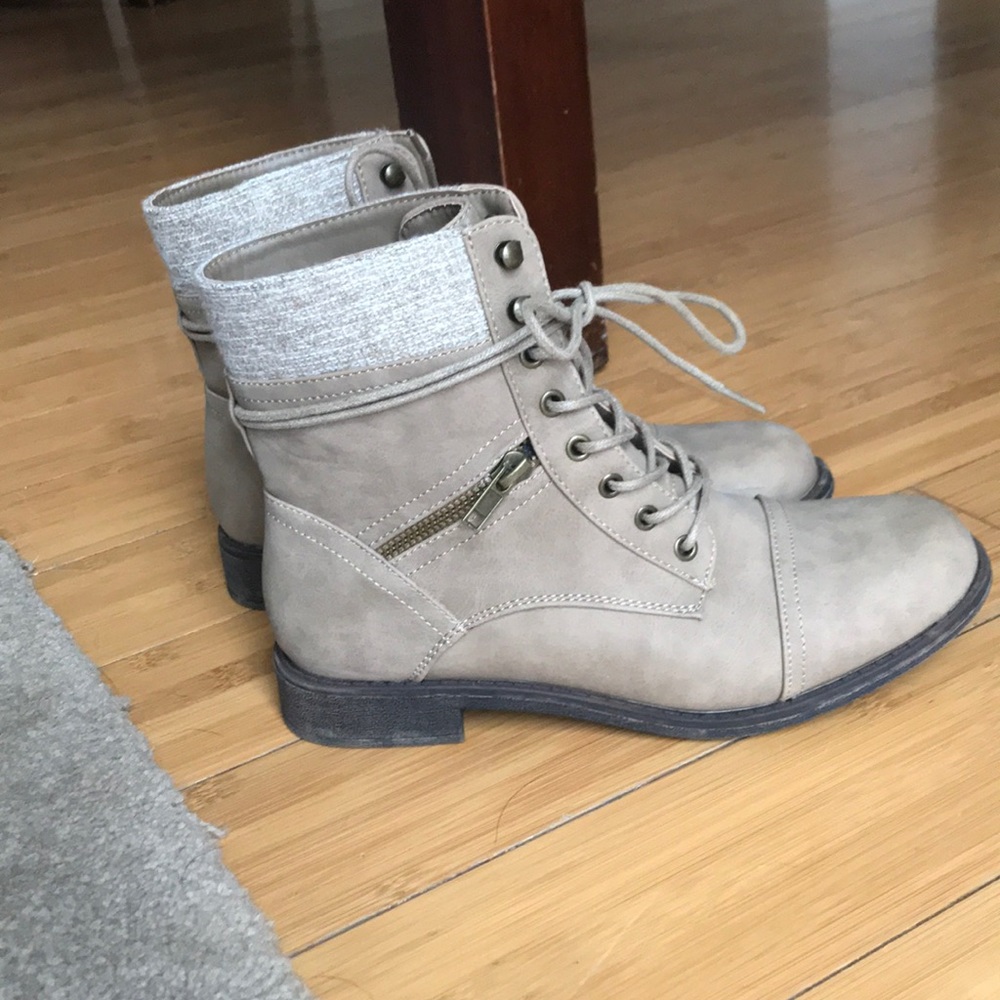 Tan booties